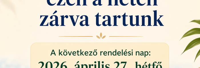 Szabadság miatti zárvatartás